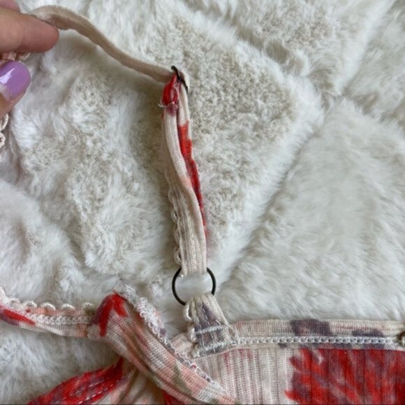 Free People | Melbourne Asymmetric Printed Top Ivory Combo | Size Extra Small - Picture 4 of 10